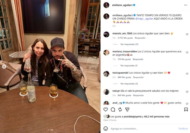 “Tanto tiempo sin vernos”: Majo Aguilar y Emiliano Aguilar sorprenden al aparecer juntos; todo lo que se sabe del reencuentro | FOTOS