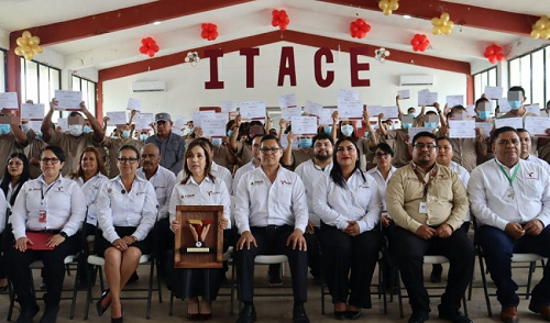 Entrega ITACE 256 constancias de capacitación laboral en CEDES Matamoros