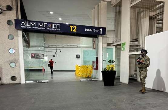 Flamazo en instalaciones de Semar en el AICM deja elementos navales lesionados