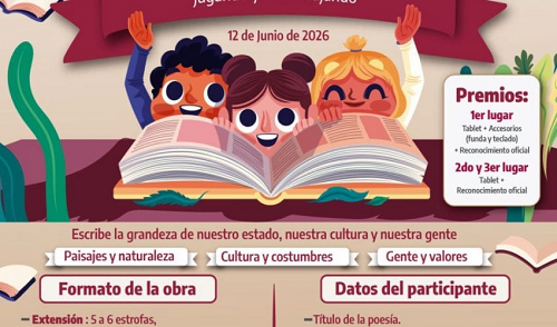 Prepara STPS concurso estatal de poesía para impulsar talento juvenil y prevención del trabajo infantil